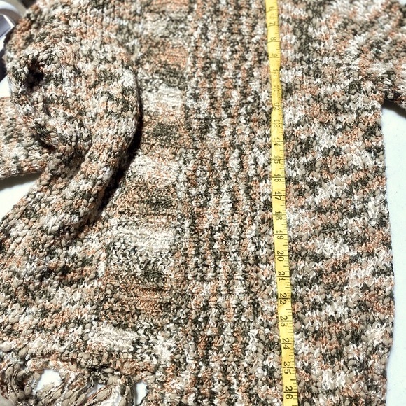 SIMPLY NOELLE Women’s L/S Sweater Color Jacket Fringe Bottom Size S/M (8-10) NEW - Picture 14 of 16